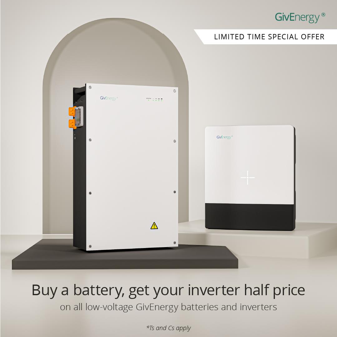 GIVEnergy Kit 1: 3.68kw Gen 3 inverter & 5.12kWh Gen 3 battery