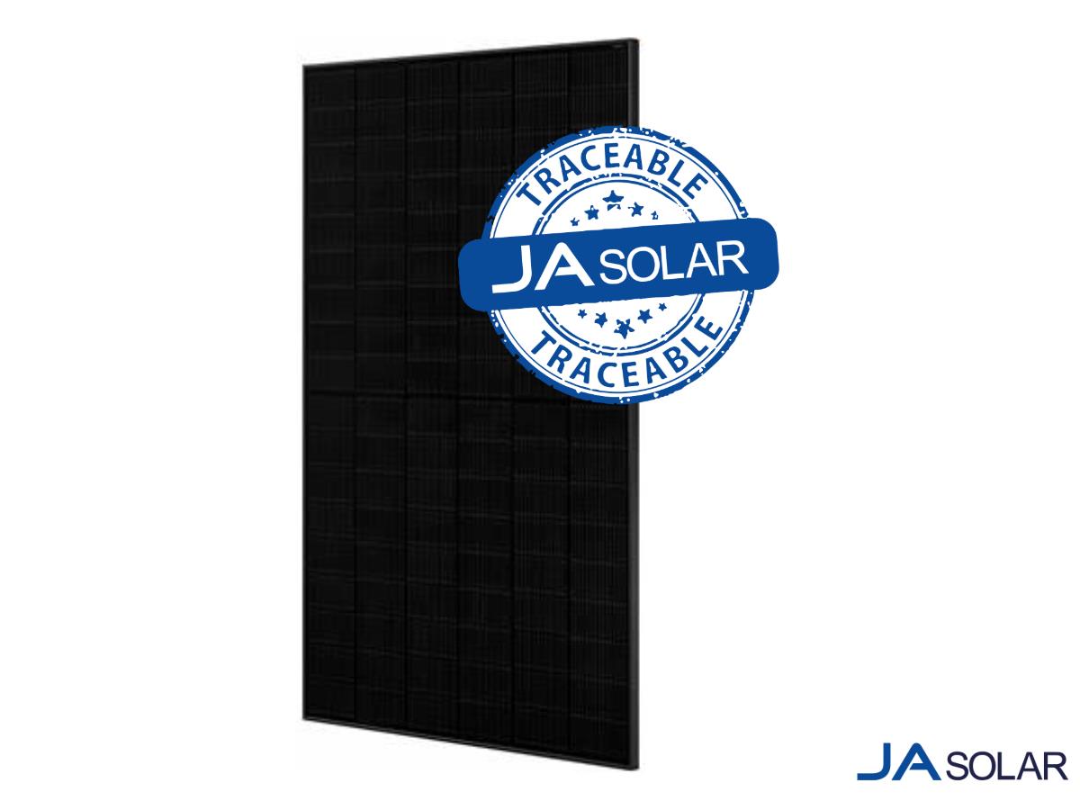 JA Solar JAM54D41-440/LB 440W N-Type Bifacial Double Glass Panel All Black