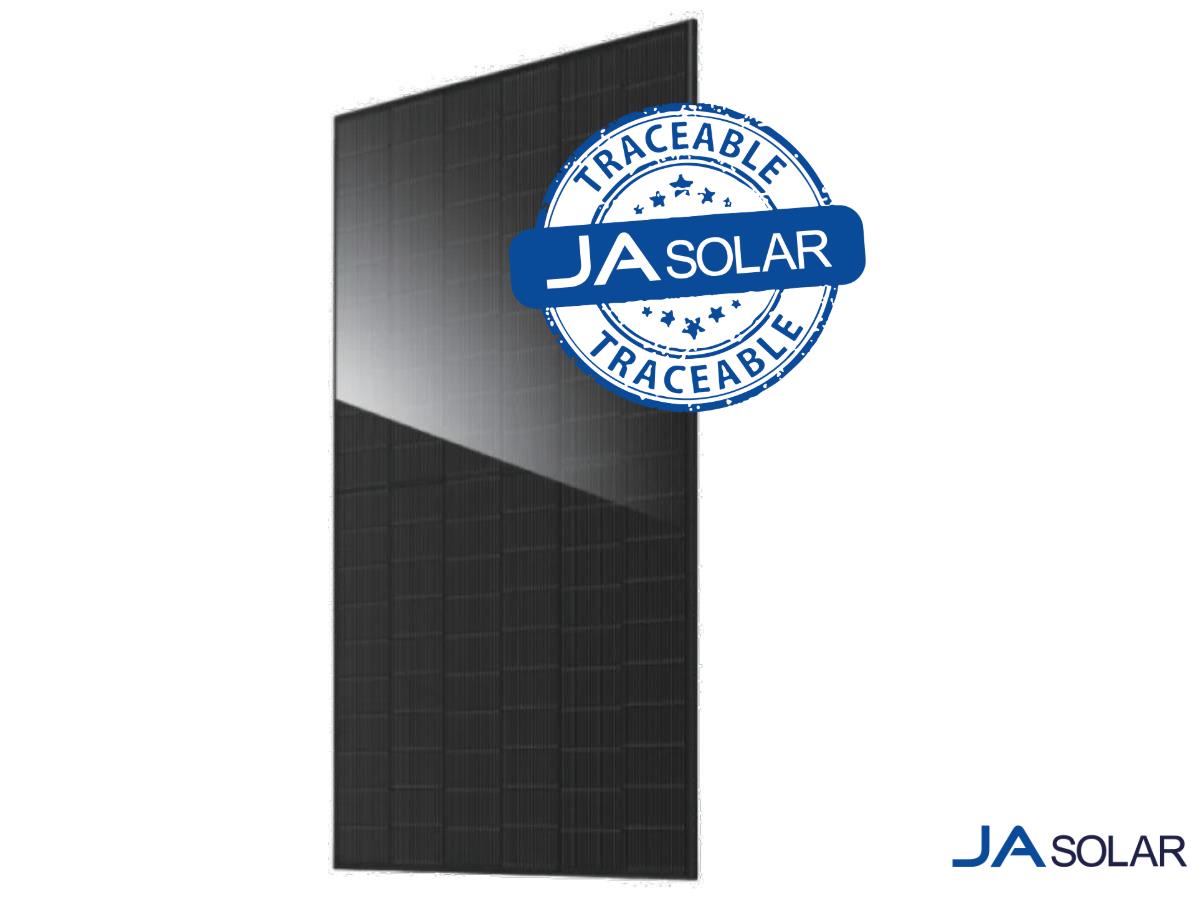 JA Solar JAM60D41-500/LB 500W N-Type Bifacial Double Glass Panel All Black