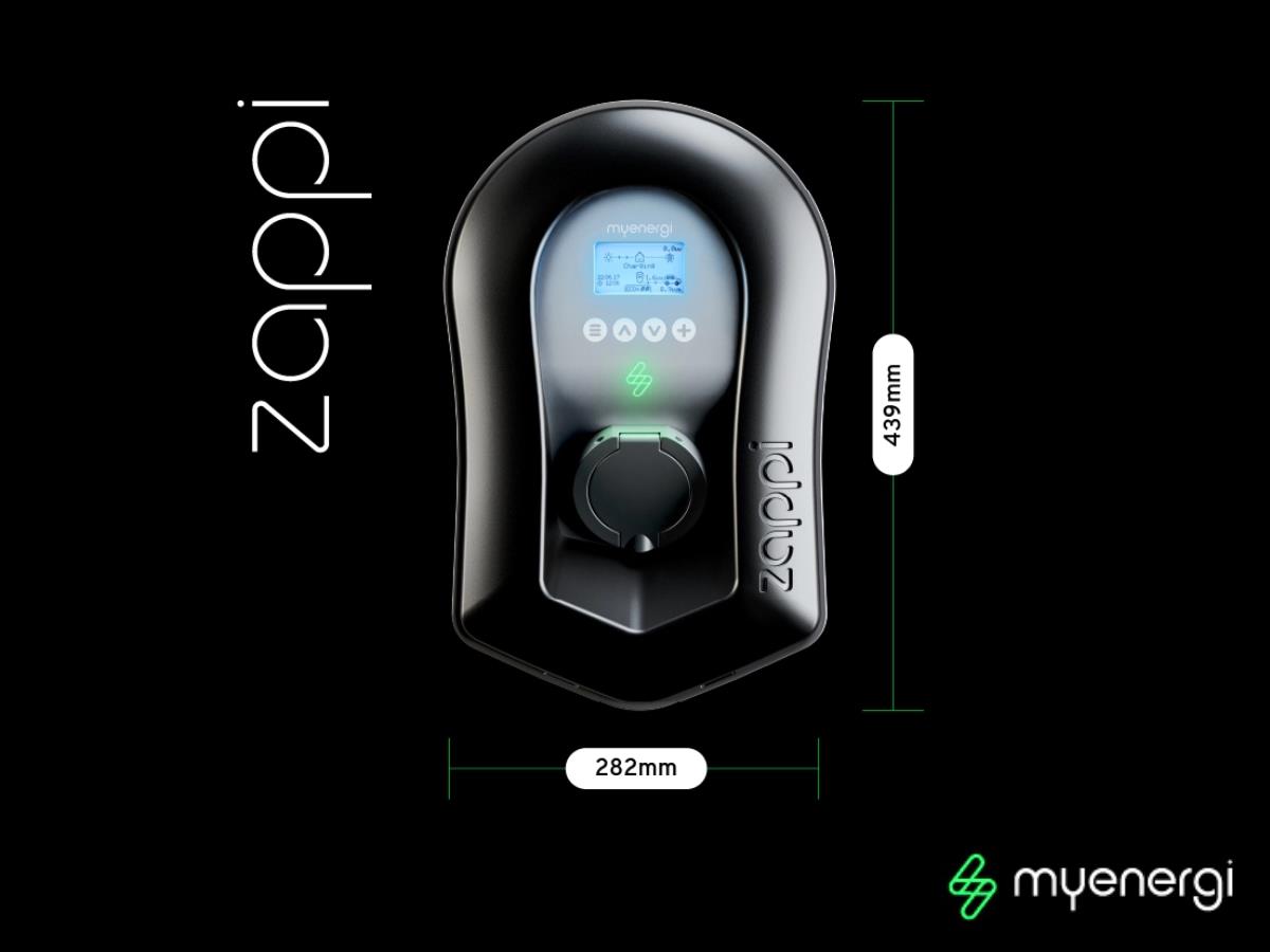 MYENERGI ZAPPI-2H22TB-G ZAPPI 7.2KW-22KW TETHERED MULTIPHASE BLACK