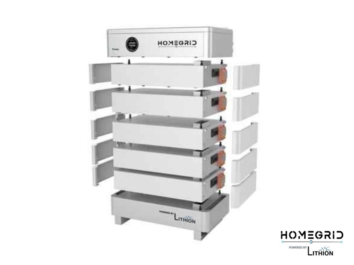 Homegrid LB03 Lithion Battery Stack'd Series 4.8kWh moudule