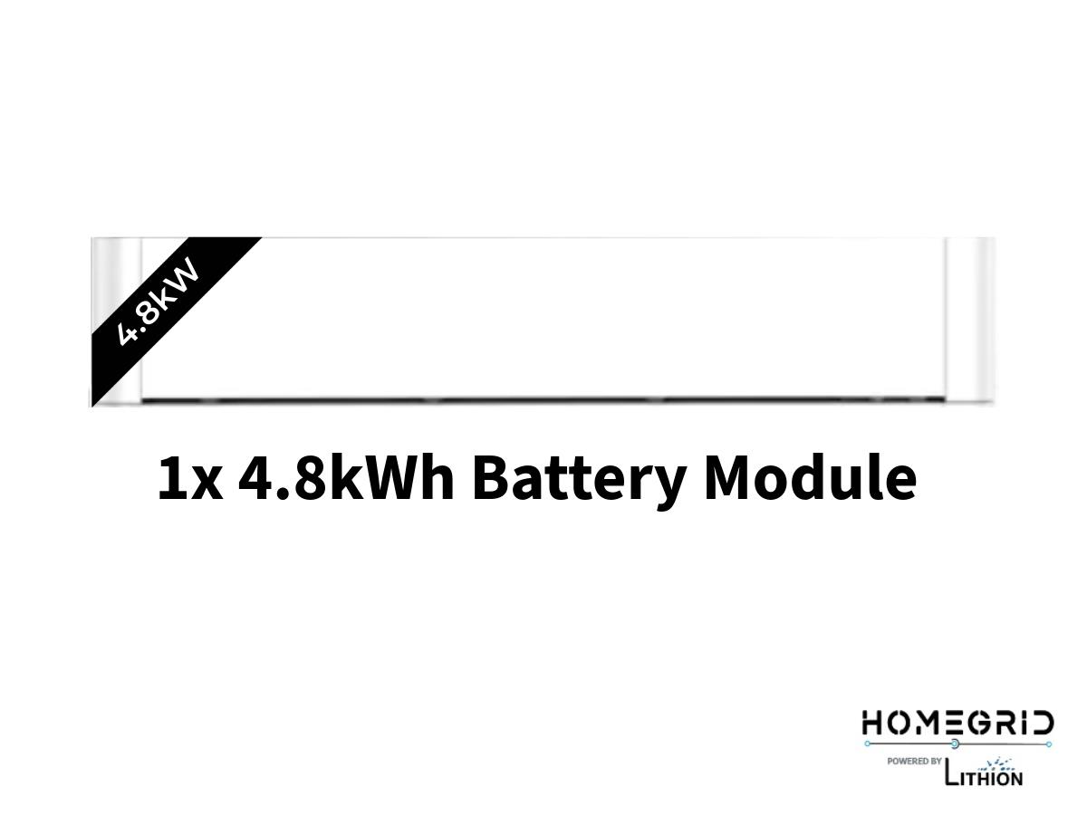 Homegrid LB03 Lithion Battery Stack'd Series 4.8kWh moudule